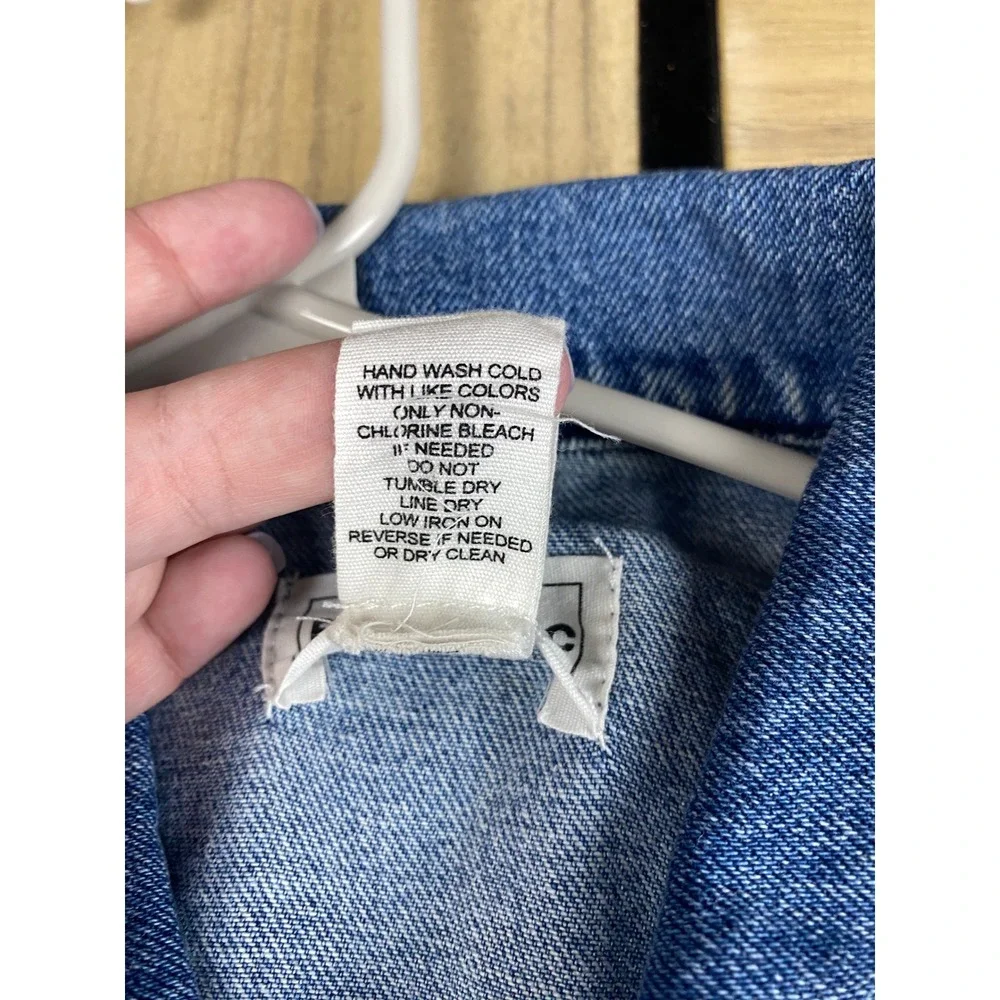 👖✨ FOR THE REPUBLIC Denim Jacket – Size M – 